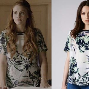 Topshop Palm Tree Shirt ASO Teen Wolf